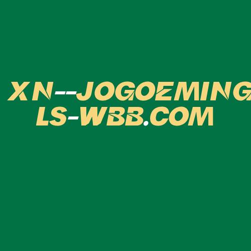 Logo da XN--JOGOEMINGLS-WBB